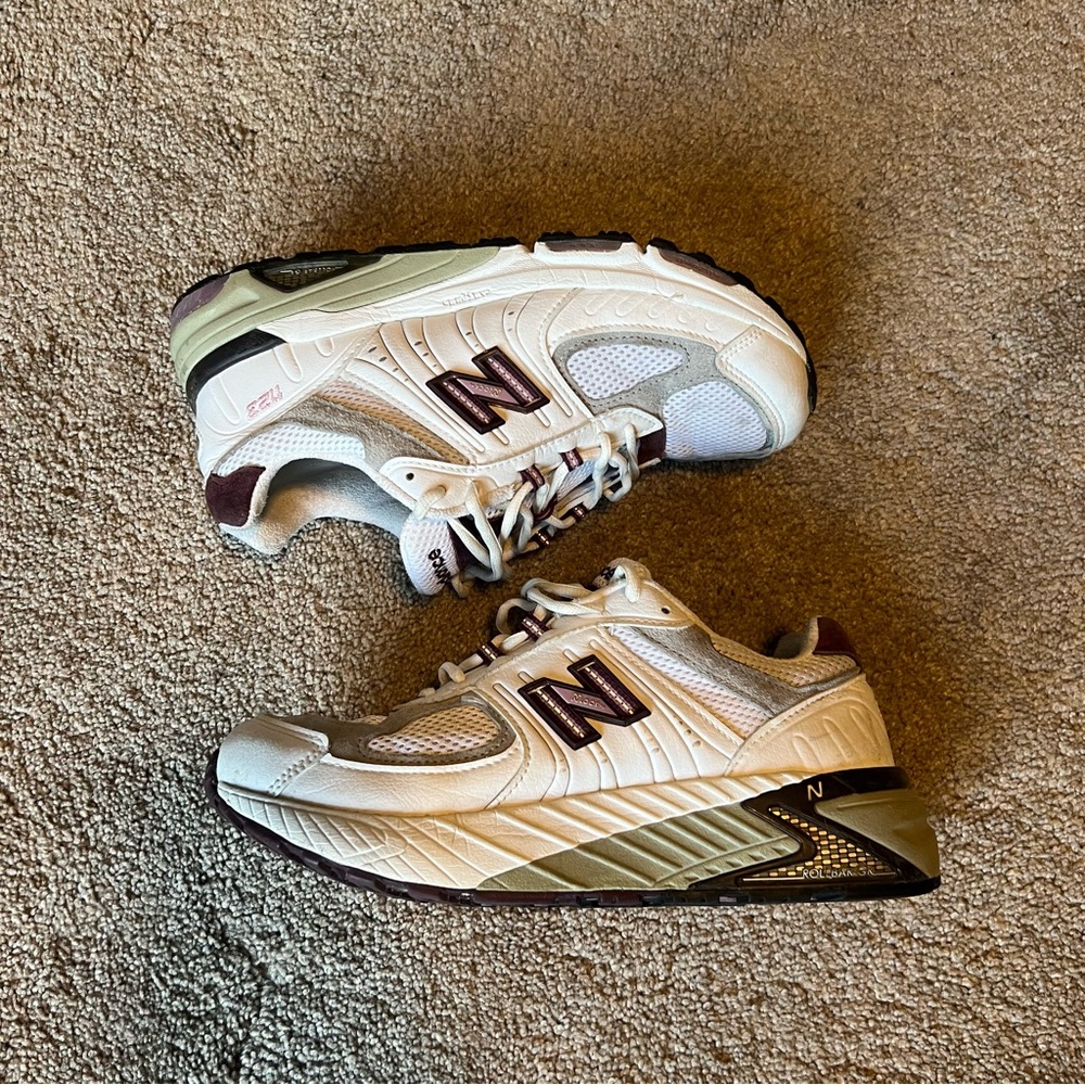 New Balance 1123 USA Wide Shoe White Purple